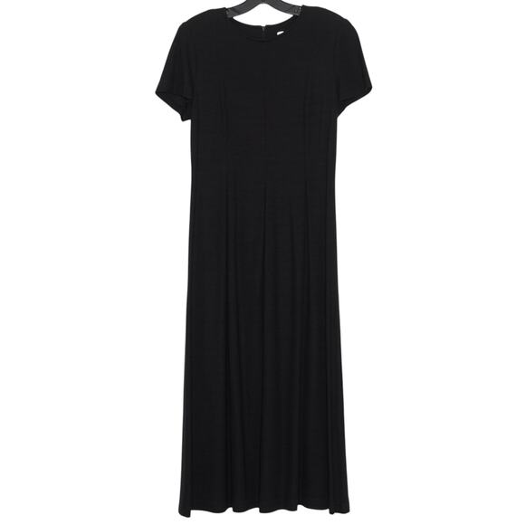 Talbots Dress Vintage Midi Minimalist Timeless Classic Capsule Boho Black SP - Picture 1 of 5